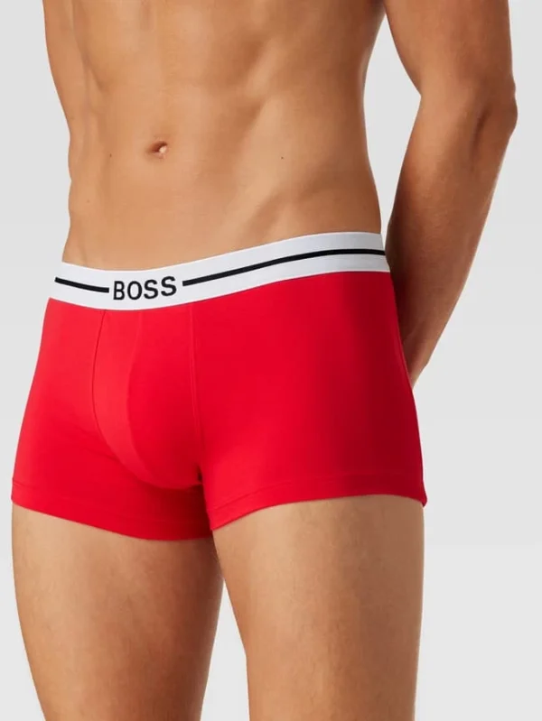 Besorgen ? BOSS Trunks Mit Logo-Bund Im 3er-Pack Modell ‘Organic Trunk’ – Rot ⌛ 4