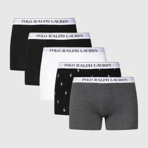 Neu ? Polo Ralph Lauren Underwear Trunks Mit Label-Details Im 5er-Pack – Dunkelgrau Meliert ? 8