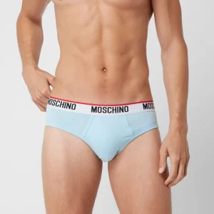 Rabatt ? Moschino Swim + Underwear Slip Mit Stretch-Anteil Im 2er-Pack – Hellblau ? 10