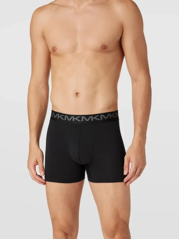 Coupon ? MICHAEL Michael Kors Trunks Mit Logo-Bund Im 3er-Pack Modell ‘STRETCH FACTOR BOXER’ – Schwarz ⭐ 1