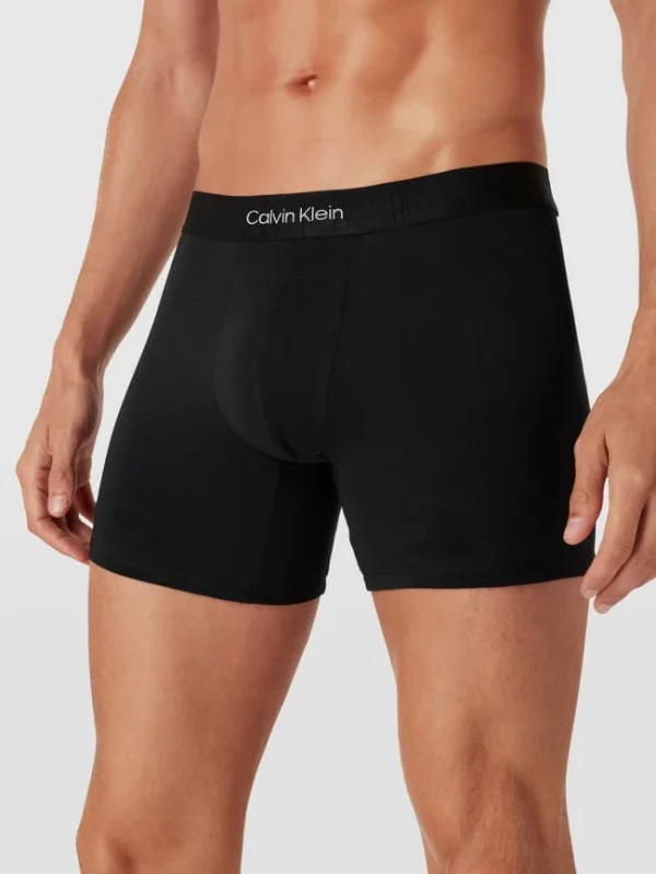 Billig ❤️ Calvin Klein Underwear Trunks Mit Logo-Bund Modell ‘BOXER’ – Schwarz ? 4