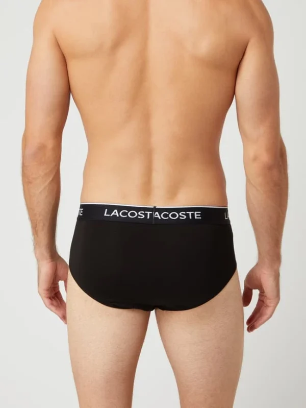 Auslauf ❤️ Lacoste Slip Mit Stretch-Anteil Im 3er-Pack – Schwarz ? 5