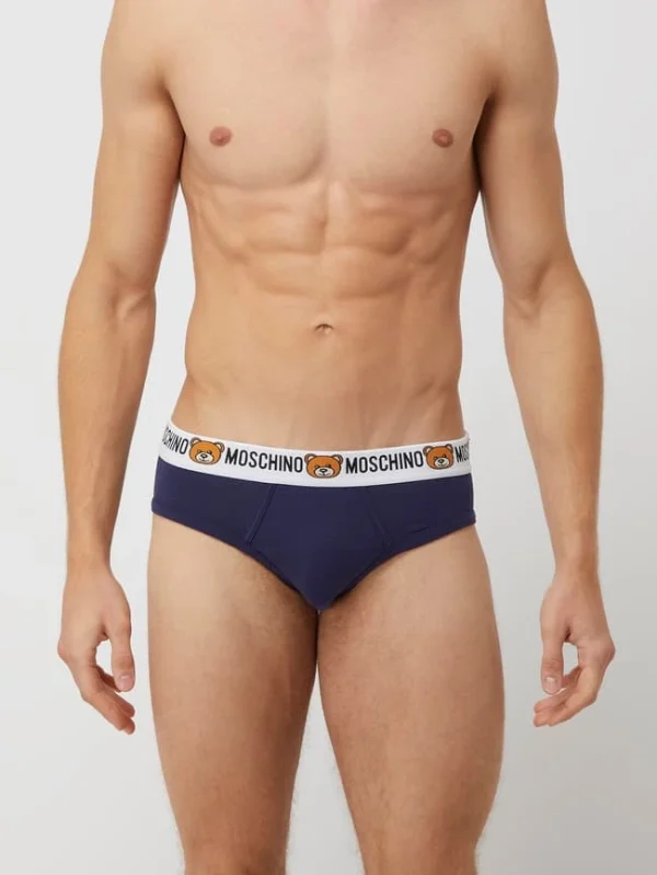 Billig ? Moschino Swim + Underwear Slip Mit Stretch-Anteil Im 2er-Pack – Blau ? 3