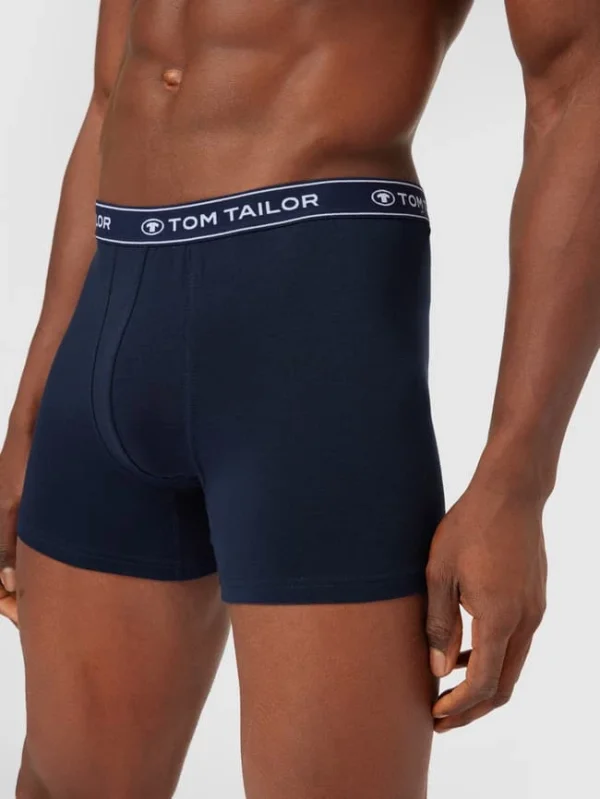 Bestpreis ? Tom Tailor Trunks Mit Label-Schriftzug Im 3er-Pack – Mittelgrau Meliert ? 4