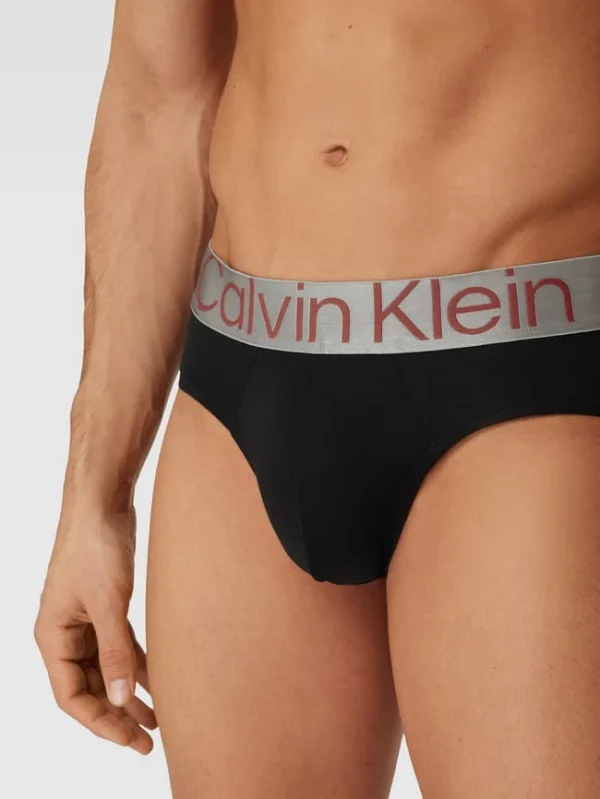 Schlussverkauf ? Calvin Klein Underwear Slip Mit Logo-Bund Im 3er-Pack Modell ‘HIP BRIEF 3PK Steel Micro’ – Schwarz ⌛ 4