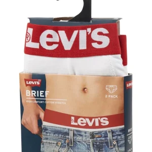 Neu ? Levi’s® Slip Mit Stretch-Anteil Im 2er-Pack – Weiß ? 9