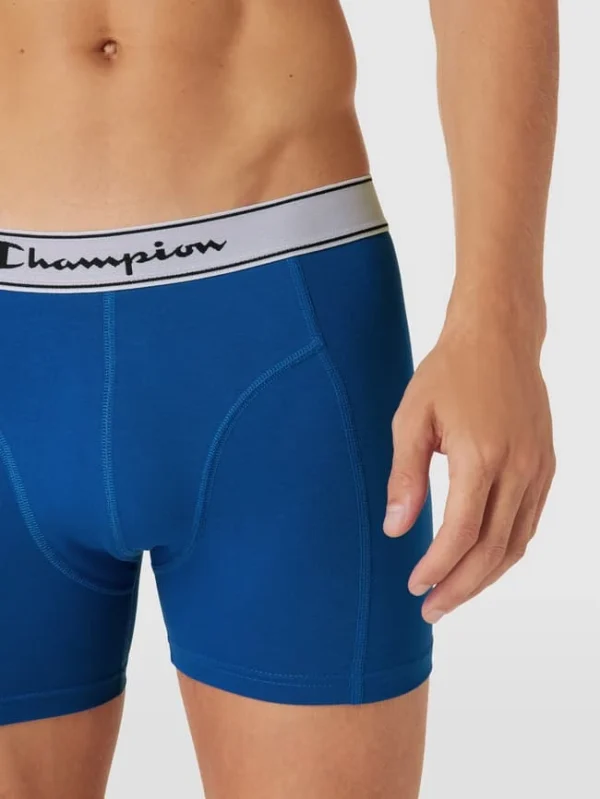 Am billigsten ? CHAMPION Trunks Mit Logo-Bund Im 2er-Pack Modell ‘Boxer’ – Royalblau ? 4