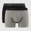 Rabatt ? Camano Trunks Mit Stretch-Anteil Im 2er-Pack – Mittelgrau Meliert ⭐ 22