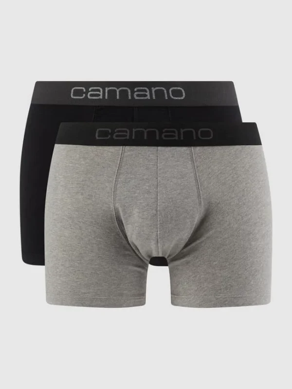 Rabatt ? Camano Trunks Mit Stretch-Anteil Im 2er-Pack – Mittelgrau Meliert ⭐ 1