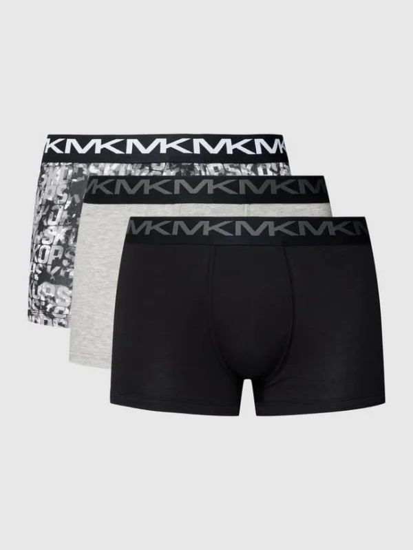 Brandneu ? MICHAEL Michael Kors Trunks Mit Label-Details Im 3er-Pack Modell ‘Factor’ – Schwarz ? 3