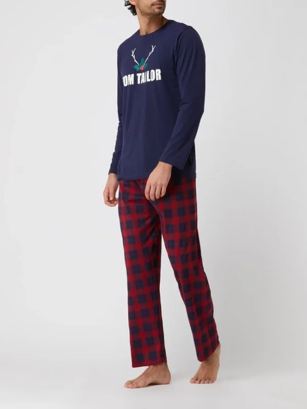 Am billigsten ? Tom Tailor Pyjama Aus Baumwolle – Rot ✔️ 1