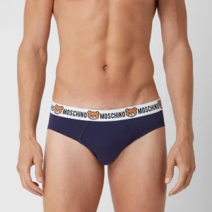 Budget ? Moschino Swim + Underwear Slip Mit Stretch-Anteil Im 2er-Pack – Blau ? 10