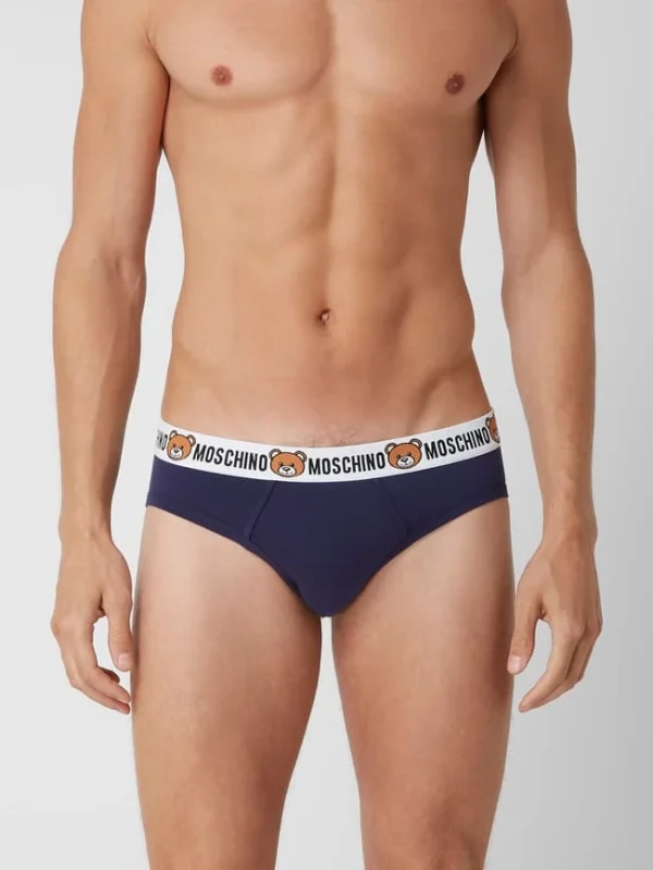 Budget ? Moschino Swim + Underwear Slip Mit Stretch-Anteil Im 2er-Pack – Blau ? 4