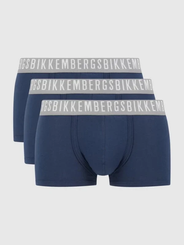 Coupon ❤️ Bikkembergs Trunks Mit Stretch-Anteil Im 3er-Pack – Marineblau ✨ 1