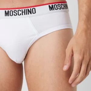 Bestes Angebot ? Moschino Swim + Underwear Slip Mit Stretch-Anteil Im 2er-Pack – Weiß ? 8