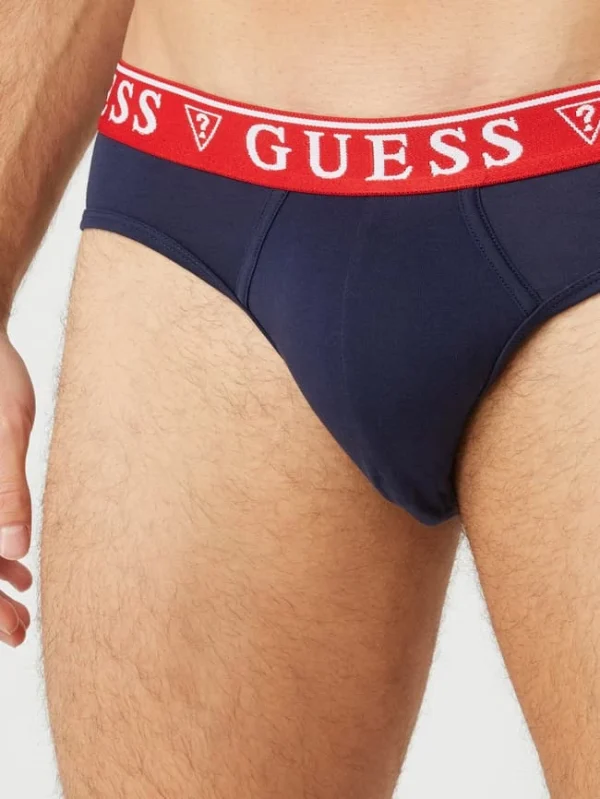 Neu ? Guess Slip Aus Baumwoll-Elasthan-Mix Im 3er-Pack – Schwarz ? 7