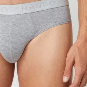 Neu ? Hanro Slip Im 2er-Pack – Mittelgrau Meliert ? 8