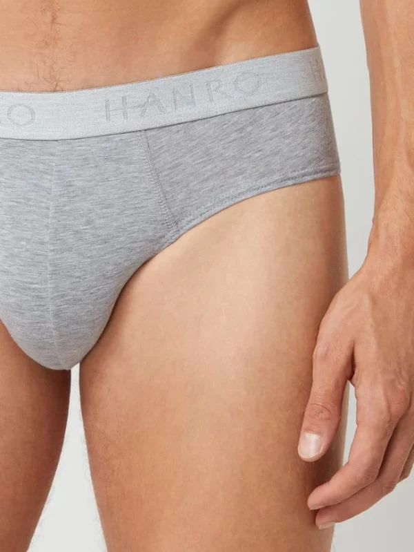 Neu ? Hanro Slip Im 2er-Pack – Mittelgrau Meliert ? 3