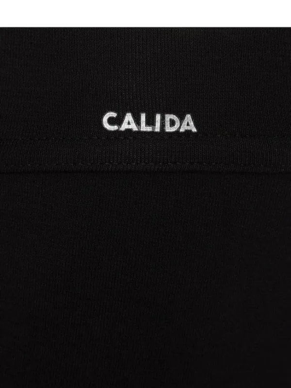 Budget ✔️ Calida Long Johns Aus Single Jersey – Schwarz ? 3