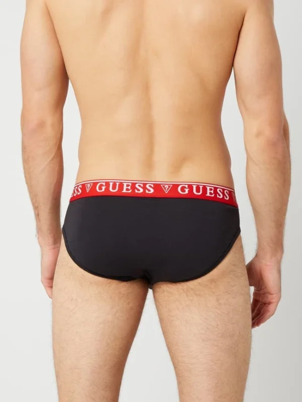 Neu ? Guess Slip Aus Baumwoll-Elasthan-Mix Im 3er-Pack – Schwarz ? 6