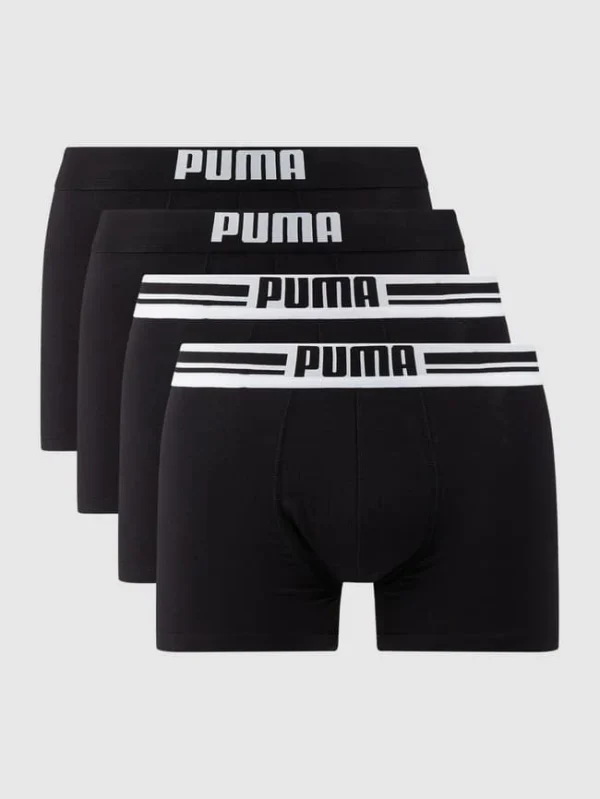 Bestpreis ⌛ Puma Trunks Mit Stretch-Anteil Im 4er-Pack – Schwarz ⌛ 1