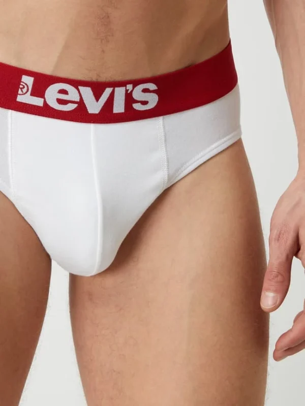 Neu ? Levi’s® Slip Mit Stretch-Anteil Im 2er-Pack – Weiß ? 5