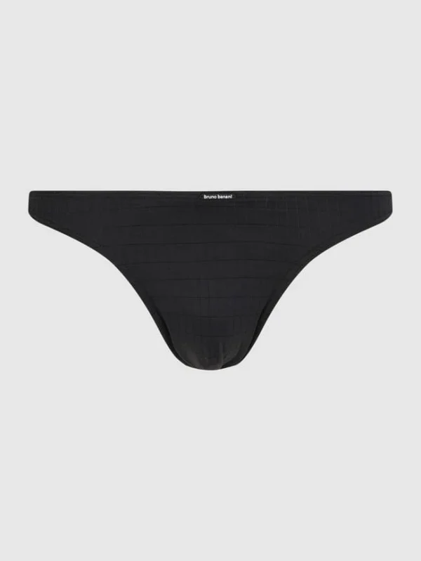 Besorgen ? Bruno Banani String Mit Stretch-Anteil Modell ‘Check Line’ – Schwarz ? 1