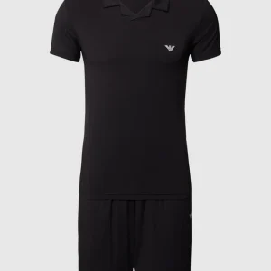 Bester Verkauf ? Emporio Armani Pyjama Mit Label-Details – Schwarz ? 8