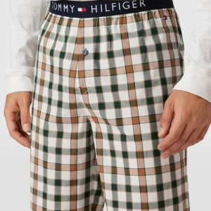 Schlussverkauf ? Tommy Hilfiger Pyjama-Hose Mit Karomuster Modell ‘Ginham’ – Offwhite ? 11