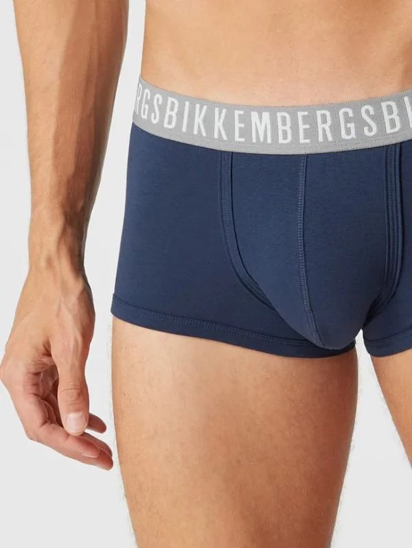 Coupon ❤️ Bikkembergs Trunks Mit Stretch-Anteil Im 3er-Pack – Marineblau ✨ 3