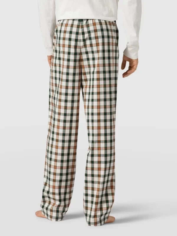 Schlussverkauf ? Tommy Hilfiger Pyjama-Hose Mit Karomuster Modell ‘Ginham’ – Offwhite ? 6