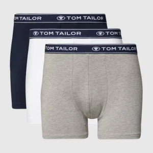 Bestpreis ? Tom Tailor Trunks Mit Label-Schriftzug Im 3er-Pack – Mittelgrau Meliert ? 8