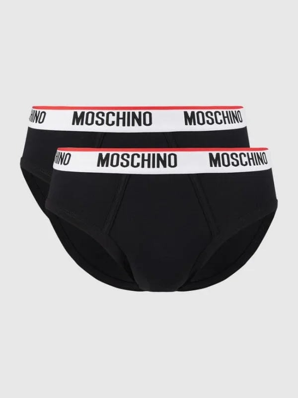 Besorgen ? Moschino Swim + Underwear Slip Mit Stretch-Anteil Im 2er-Pack – Schwarz ? 1