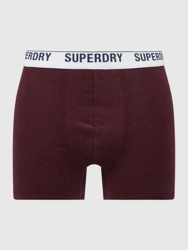 Rabatt ? Superdry Trunks Mit Stretch-Anteil – Bordeaux Rot Meliert ? 1