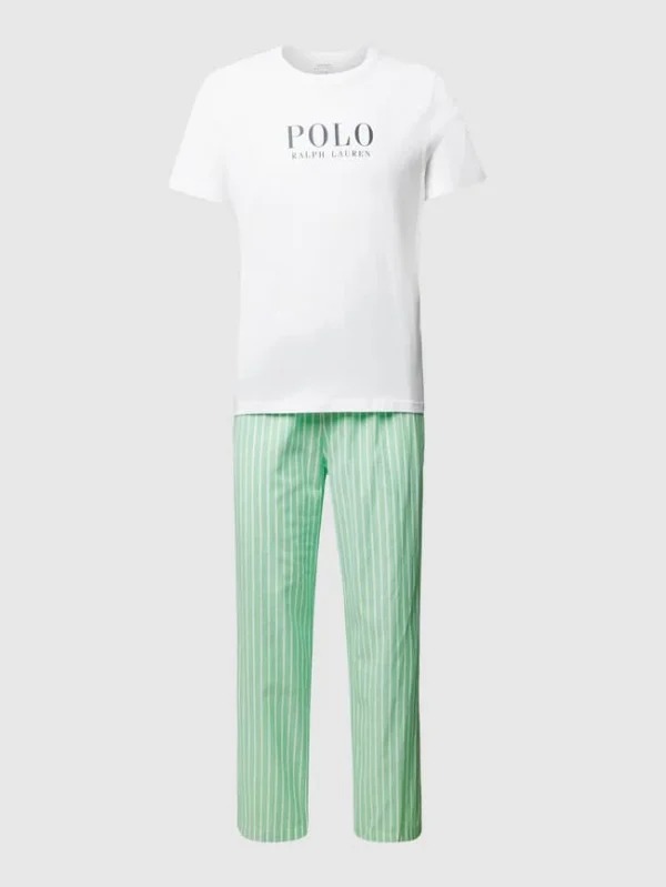 Bestes Angebot ? Polo Ralph Lauren Underwear Pyjama Mit Label-Print – Grün ✨ 3