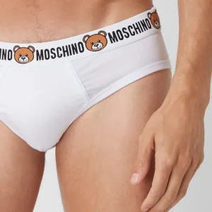 Rabatt ? Moschino Swim + Underwear Slip Mit Stretch-Anteil Im 2er-Pack – Weiß ? 8