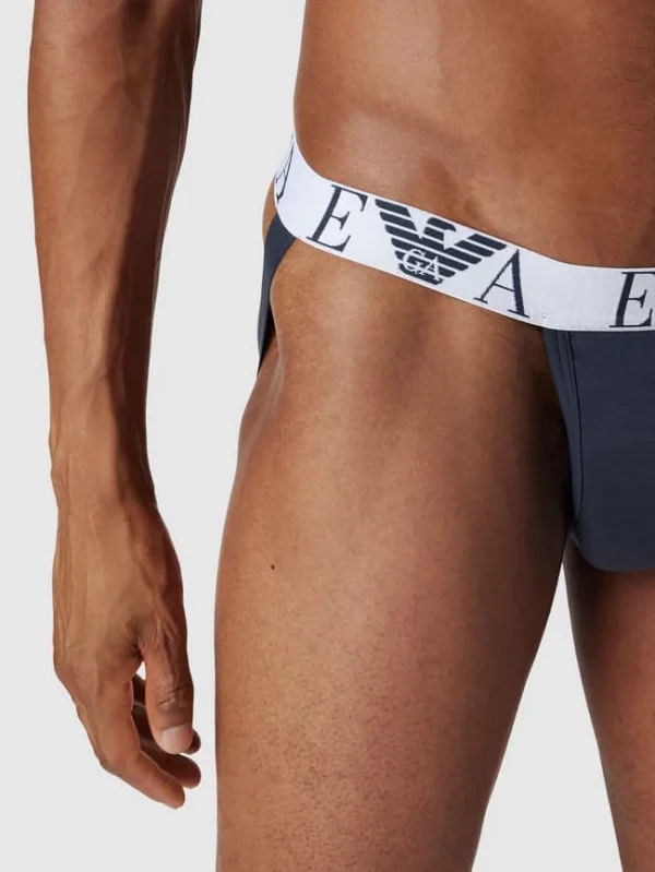 Schlussverkauf ? Emporio Armani Jockstrap Mit Logo-Bund Im 2er-Pack Modell ‘BOLD MONOGRAM’ – Marineblau ? 4