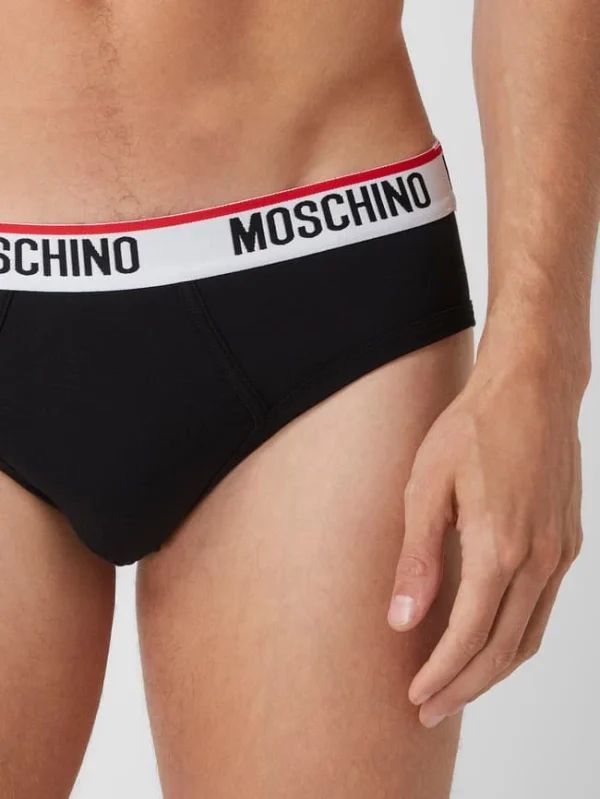 Besorgen ? Moschino Swim + Underwear Slip Mit Stretch-Anteil Im 2er-Pack – Schwarz ? 3