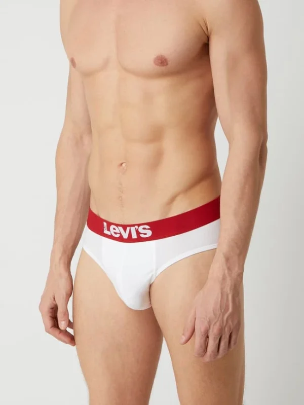 Neu ? Levi’s® Slip Mit Stretch-Anteil Im 2er-Pack – Weiß ? 4