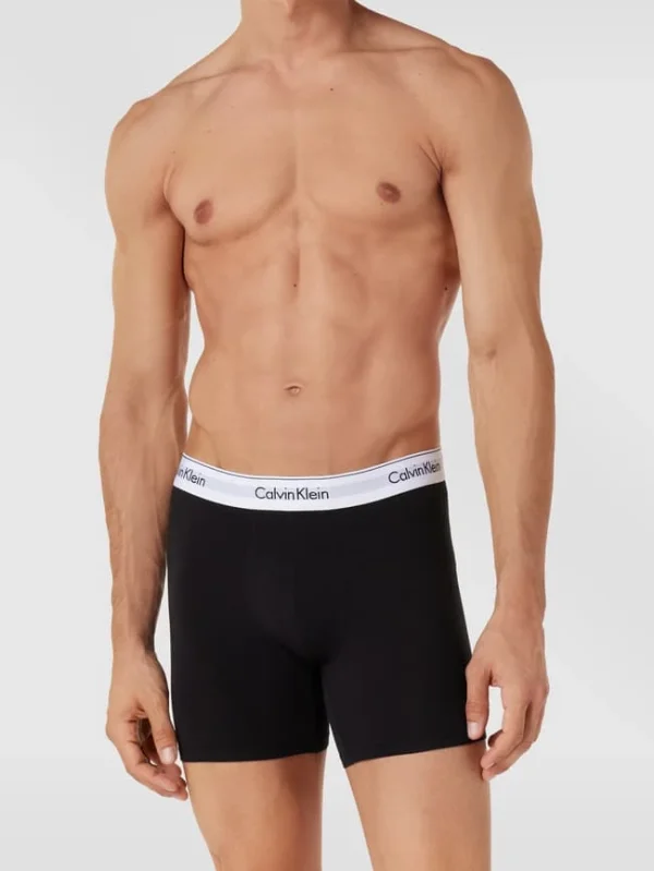 Aktion ? Calvin Klein Underwear Trunks Mit Logo-Bund Im 3er-Pack Modell ‘BOXER’ – Camel ? 1