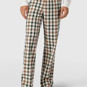 Schlussverkauf ? Tommy Hilfiger Pyjama-Hose Mit Karomuster Modell ‘Ginham’ – Offwhite ? 13