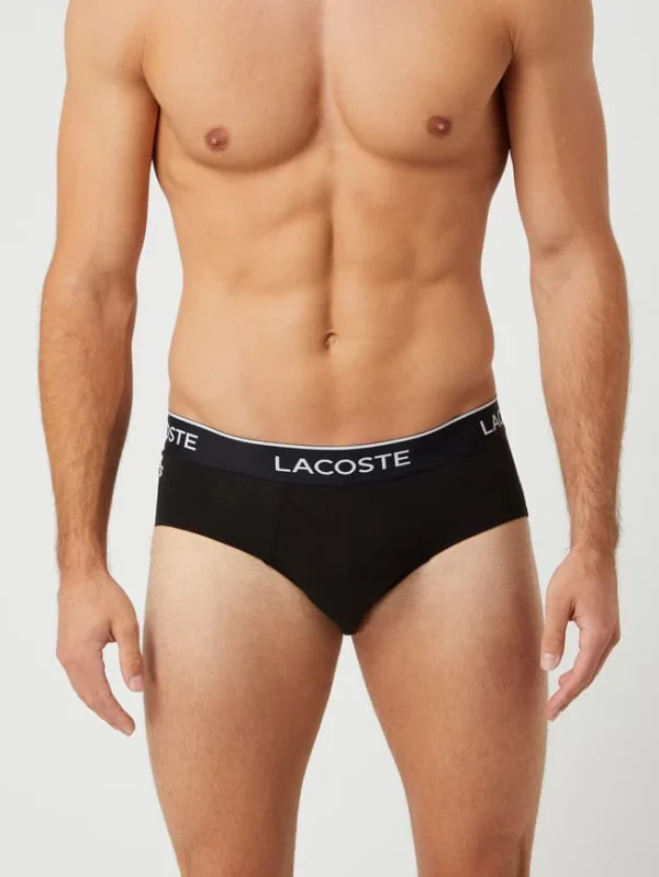 Auslauf ❤️ Lacoste Slip Mit Stretch-Anteil Im 3er-Pack – Schwarz ? 4