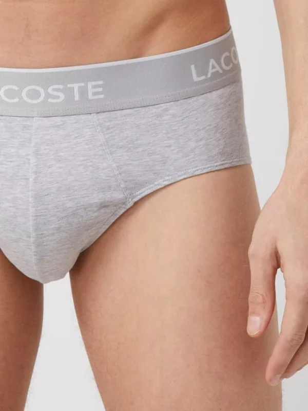 Auslauf ? Lacoste Slip Mit Stretch-Anteil Im 3er-Pack – Weiß ? 6