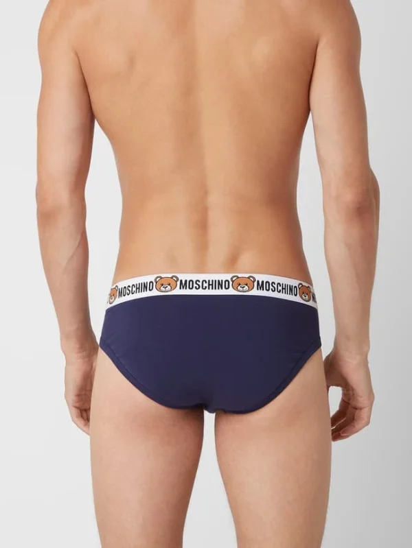 Budget ? Moschino Swim + Underwear Slip Mit Stretch-Anteil Im 2er-Pack – Blau ? 5