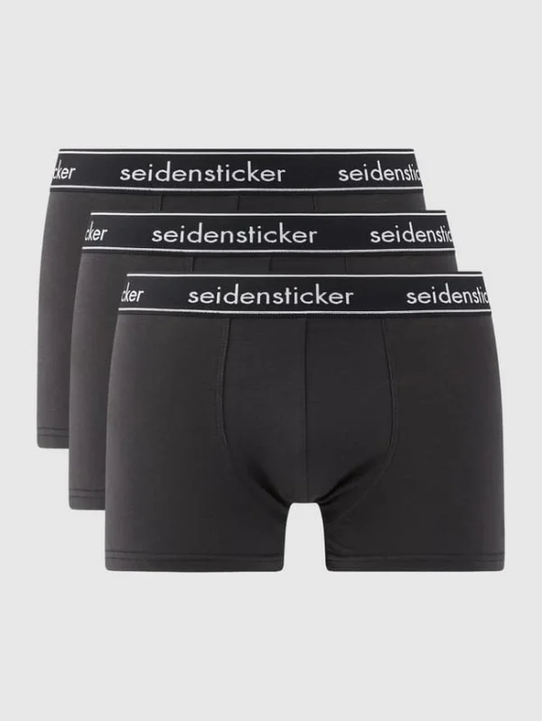 Blitzangebot ? Seidensticker Trunks Mit Stretch-Anteil Im 3er-Pack – Schwarz ? 1