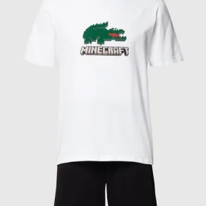 Bestes Angebot ? Lacoste Pyjama Mit Label-Print – LACOSTE Minecraft – Weiß ? 8