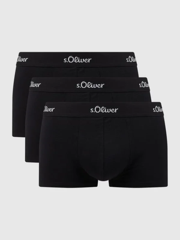 Besorgen ? S.Oliver RED LABEL Trunks Mit Stretch-Anteil Im 3er-Pack – Schwarz ? 1