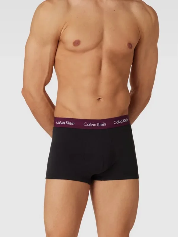 Besorgen ✨ Calvin Klein Underwear Trunks Mit Logo-Bund Im 5er-Pack Modell ‘Low Rise Trunk’ – Schwarz ⌛ 1