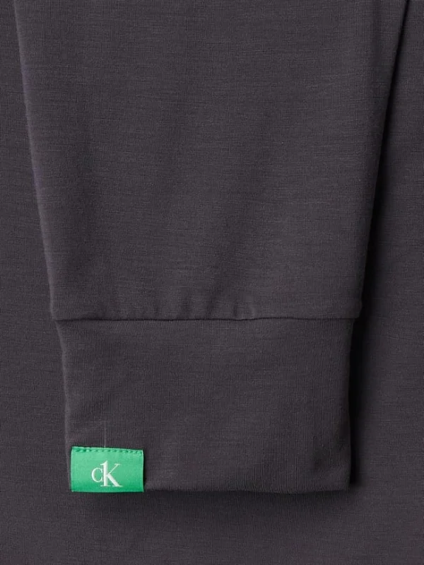 Großhandel ? Calvin Klein Underwear Pyjama-Oberteil Mit Logo-Details – Anthrazit ? 4