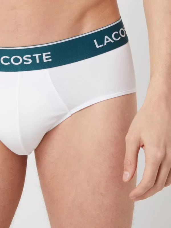 Auslauf ? Lacoste Slip Mit Stretch-Anteil Im 3er-Pack – Weiß ? 3